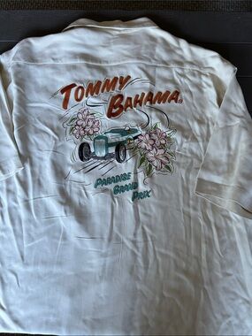 Tommy Bahama embroidered silk shirt